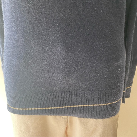 Ted Baker Wool Blend Crew Neck Sweater with Gold Piping - 0 - Picture 6 of 13